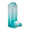 Vapur 10277 - Gradient 0.7L BPA Free Foldable Flexible Water Bottle w/Carabiner (Malibu Teal)