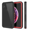 iPhone XR Waterproof Case, Punkcase [Extreme Series] [Slim Fit] [IP68 Certified] [Shockproof] [Snowproof] Armor Cover W/Built in Screen Protector Compatible W/Apple iPhone XR [Red]