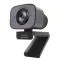 2023 2K Ultra HD Webcam, PAPALOOK PA930 1080P 60FPS Live StreamCam with Dual Microphone, 90° Fixed Focus, Privacy Cover and Tripod, Computer USB Web Camera for Zoom/Skype/Twitch/OBS