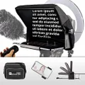 TELEPROMPTER PAD iLight PRO 12" Autocue teleprompter iPad Tablet - Kit teleprompter for Video with Remote Control, APP & Carry Bag, Beam Splitter Prompter DSLR, iPhone, APP for Apple Android Mac Win