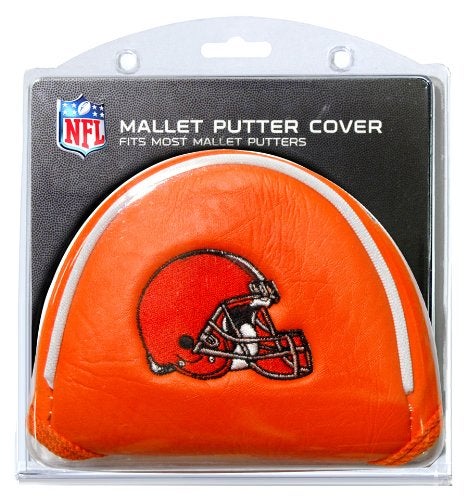 Team Golf NFL Cleveland Browns Golf Mallet Putter Cover Golf Club Mallet Putter Headcover, Fits Most Mallet Putters, Scotty Cameron, Daddy Long Legs, Taylormade, Odyssey, Titleist, Ping, Callaway