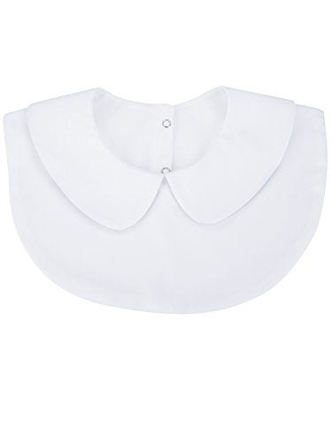 Blulu Detachable Collar Dickey Collar Blouse Shirt False Collar for Women (White)