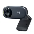 Logitech C310 HD Webcam,Black