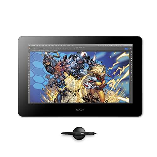 Wacom Cintiq Pro 16 Creative Pen and Touch Display (2021 Version) 4K Graphic Drawing Monitor with 8192 Pen Pressure and 98% Adobe RGB (DTH167K0A), Black