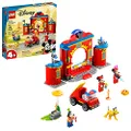 LEGO Disney Mickey and Friends – Mickey & Friends Fire Truck & Station 10776 Building Kit; Fun Firehouse Play Set; New 2021 (144 Pieces)