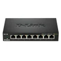 D-Link DGS-108 8-Port Gigabit Metal Unmanaged Desktop Switch, 10/100/1000Mbps