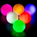 THIODOON Led Golf Balls Glow Golf Balls, Flashing Glowing Golf Ball, Night Glow Flash Light up, Long Lasting Bright Night Sports, 6 Colors for Your Choice (6 Pack) (Red Green White Blue Yellow Pink)