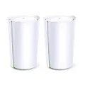 TP Link Deco X90 AX6600 Whole Home Mesh Tri Bank WiFi 6 System 2 Pack TPLink