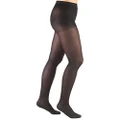 Truform Women's Compression Pantyhose, 20-30 mmHg, Opaque Hosiery Support Shaping Tights, Black, Large