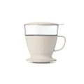 OXO Good Grips Single Serve Pour Over Coffee Dripper with Auto-Drip Water Tank 5.5 in*5 in*5 in White