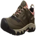 KEEN Women's Ridge Flex Low Height Waterproof Hiking Boots, 13 UK, Timberwolf/Brick Dust, 8.5