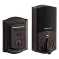 Kwikset Halo Fingerprint Wi-Fi Smart Door Lock, Keyless Touch Entry Electronic Traditional Deadbolt, No Hub Required App Remote Control, With SmartKey Re-Key Security, Venetian Bronze