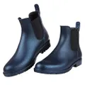 Asgard Women's Ankle Rain Boots Waterproof Chelsea Boots, Starry Blue, 5