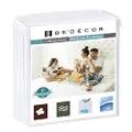 Bedecor Queen Size Waterproof Mattress Protector - Breathable Noiseless and Hypoallergenic - Premium Fitted Cotton Terry Cover