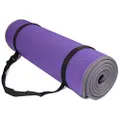 BalanceFrom GoFit All-Purpose 2/5-Inch (10mm) Extra Thick High Density Anti-Slip Exercise Pilates Yoga Mat with Carrying Strap