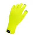 SEALSKINZ Unisex Waterproof All Weather Ultra Grip Knitted Glove, Neon Yellow, Small