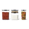 Rubbermaid 2143374 Brilliance Pantry Airtight Food Storage Container, Set, 4-Piece Small