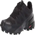 Salomon Men's Speedcross 5 Trail Running Shoes, Black/Black/Phantom, 8.5