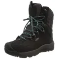 KEEN Women's Revel 4 High Polar Waterproof Hiking Boot, Black/North Atlantic, 9
