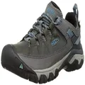 KEEN Women's Targhee 3 Low Height Waterproof Hiking Shoes, Magnet/Atlantic Blue, 7