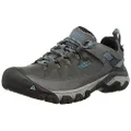 KEEN Women's Targhee 3 Low Height Waterproof Hiking Shoe, Magnet/Atlantic Blue, 7