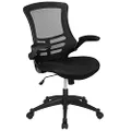 Flash Furniture Kelista Office Chair, Ergonomic, Mid-Back, Black Mesh with Swivel