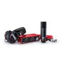 Focusrite Scarlett 2i2 Studio 3rd Gen USB Audio Interface Bundle for the Songwriter with Condenser Microphone and Headphones for Recording, Streaming, and Podcasting