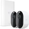 Arlo Pro 3 VMS4240P - Wire-Free Security 2 Camera System | 2K with HDR, Indoor/Outdoor, Color Night Vision, Spotlight, 160° View, 2-Way Audio, Siren | Compatible with Alexa