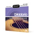 D’Addario EXP26 Coated Phosphor Bronze Acoustic Guitar Strings, Light, 11-52 – Offers a Warm, Bright and Well-Balanced Acoustic Tone and 4x Longer Life - With NY Steel for Strength and Pitch Stability