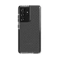 tech21 Evo Check Phone Case for Samsung S21 Ultra 5G - 12 ft. Drop Protection, Smokey/Black
