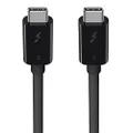 Belkin F2CD084bt0.5MBK Thunderbolt 3 USB-C to USB-C Cable, 40 Gbps, 0.5m, Black