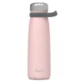 S'well Stainless Steel Traveler - 40 Fl Oz - Pink Topaz - Triple-Layered Vacuum-Insulated Containers Keeps Drinks Cold for 60 Hours and Hot for 20 - with No Condensation - BPA-Free Water Bottle