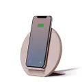 Native Union Dock Wireless Charger Stand - High Speed [Qi Certified] 10W Versatile Fast Wireless Charging Stand - Compatible with iPhone 11/11 Pro/11 Pro Max (Rose)