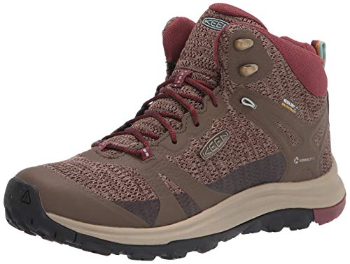 KEEN Women’s Terradora 2 Waterproof Mid Height Hiking Boot, Dusty Olive/Nostalgia Rose, 7 M (Medium) US, 7, Canteen/Andorra, 10.5