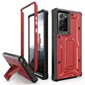ArmadilloTek Vanguard Case Designed for Samsung Galaxy Note 20 Ultra 5G (2020 Release) Military Grade Full-Body Rugged with Built-in Kickstand [Screenless Version] - Red