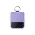 Samsung Galaxy Z Flip 3 Phone Case, Silicone Protective Cover with Ring, Heavy Duty, Shockproof Smartphone Protector, US Version, Lavender,EF-PF711TVEGUS