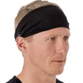 (Midnight Black) - Mens Headband - Guys Sweatband & Sports Headband for Running, Working Out and Dominating Your Competition - Ultimate Performance Stretch & Moisture Wicking