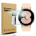 Suoman 4-Pack for Galaxy Watch 5 40mm Screen Protector/Galaxy Watch 4 40mm Screen Protector, Tempered Glass Protector for Samsung Galaxy Watch 4/5 (40mm) Smartwatch