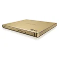 LG Electronics 8X USB 2.0 Super Multi Ultra Slim Portable DVD+/-RW External Drive with M-DISC Support, Retail (Gold) GP65NG60