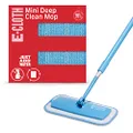 E-Cloth Mini Deep Clean Mop, Premium Microfiber Mops for Floor Cleaning, Great for Hardwood, Laminate, Tile and Stone Flooring, Washable and Reusable, 100 Wash Guarantee, 1 Pack