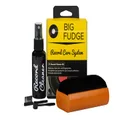 Big Fudge Vinyl Record Cleaning Kit - Complete 4-in-1 - Includes Ultra-Soft Velvet Record Brush, XL Cleaning Liquid, Stylus Brush and Storage Pouch Will NOT Scratch Your Records ...