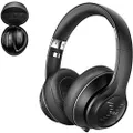 Tribit XFree Tune Bluetooth Headphones Over Ear - Wireless Headphones Noise Cancelling, Hi-Fi Stereo Sound with Rich Bass, Built-in Mic, Soft Earmuffs - Foldable Headset, 40 Hrs Playtime, Black