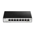 D-Link Ethernet PoE Switch, 8 Port Easy Smart Managed Network Gigabit Wireless Network Internet Desktop or Wall Mount (DGS-1100-08P)