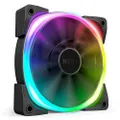 NZXT AER RGB 2-120mm - Advanced Lighting Customizations - Winglet Tips - Fluid Dynamic Bearing - LED RGB PWM Fan for Hue 2 - Single (HUE2 Lighting Controller Not Included)