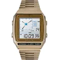 Timex 32.5 mm Q LCA Timex Reissue Digital LCA Stainless Steel Gold/Digital/Gold One Size