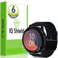 IQShield Screen Protector Compatible with Samsung Galaxy Watch Active (Galaxy Watch Active2 40mm) (6-Pack) Anti-Bubble Clear TPU Film