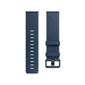 Fitbit Versa, Accessory Band, Leather, Midnight Blue, Small