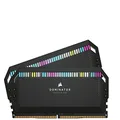 CORSAIR Dominator Platinum RGB DDR5 32GB (2x16GB) DDR5 5200 (PC5-41600) C40 1.25V - Black (CMT32GX5M2B5200C40)