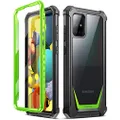 Poetic Guardian Series for Samsung Galaxy A51 5G Case, [Not Fit Galaxy A51 4G] Full-Body Hybrid Shockproof Bumper Cover with Built-in-Screen Protector, Green/Clear