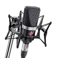 Neumann TLM 102 Black Cardioid Condenser Microphone Studio Set w/ Shock Mount MT